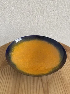 Messingschale rund Punze Fisch wohl Fischland 50er Jahre vintage Rockabilly - Bild 1 von 7