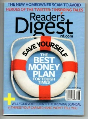 Reader's Digest Magazine June 2008 Dustin Hoffman Money Plan Voting Machines - Imagem 1 de 4