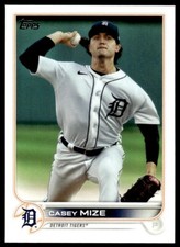 2022 Topps Baseball Card Casey Mize A Detroit Tigers #431