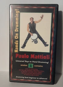 Paulo Mattioli Hands On Drumming VHS Tape 1996 Session 1--60 Mins. - Picture 1 of 3