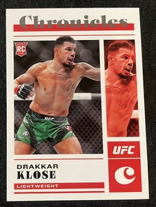 Drakkar Klose Rookie Card 💎 2023 Chronicles UFC #98 RC