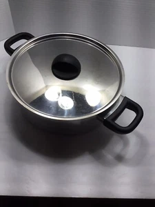 REVERE WARE 4 1/2 Quart Stock Pot Pan w/ Lid Disc - Picture 1 of 6