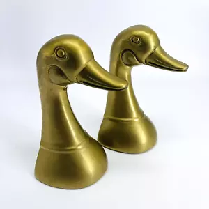 BOOKEND VINTAGE ANNI '60 METÀ SECOLO MASSELLO DI ANATRE/MALLARDS OTTONE-MCM-BIRDS - Foto 1 di 10