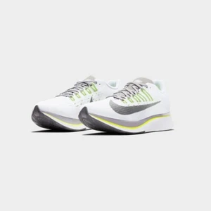 Nike Zoom Fly 897821 101 White/Gun smoke-Atmosphere Grey New Women's Size 5.5 - Picture 1 of 7