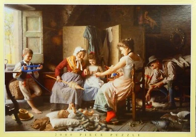 JR Puzzles 2000pc ‘A HAPPY FAMILY’ by G B Torriglia - Jigsaw Bag Still Sealed - Image 1 of 4