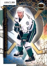 1999-00 Pacific Dynagon Ice GOLD #13 Oleg Tverdovsky SERIAL #99/199 DUCKS