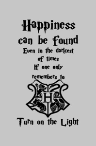 Calcomanía de vinilo pegatina para botella de vino Harry Potter felicidad se puede encontrar - Imagen 1 de 2
