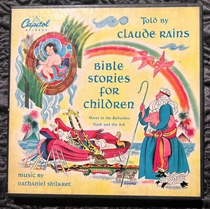 VTG 1956 Bible Stories For Children Vinyl Boxed set 2 45rpm Capitol Record Rare - Picture 1 of 6