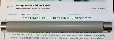 JC66-01256B FUSER HEAT ROLLER SAMSUNG ML 1910 1915 2510 2525 2540 2545 2580 2851 - Image 1 of 2