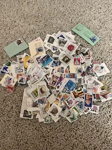 Vintage lot of US stamps collection with  postal marks - Picture 1 of 4