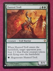 Magic The Gathering THE LIST HUNTED TROLL green card MTG - Picture 1 of 2