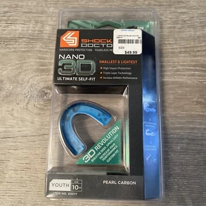Shock Doctor Nano 3D Mouthguard – Youth 6501Y – Pearl Carbon – Self-Fit – NEW - Picture 1 of 4