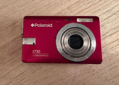 Polaroid i730 7.0MP Digital Camera-Red-3x Optical Zoom-Battery Included-Untested - Image 1 of 4