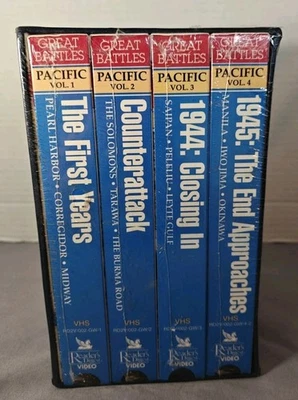 Readers Digest Great Battles of World War II, Victory In the Pacific VHS 4 Tapes - Image 1 of 4