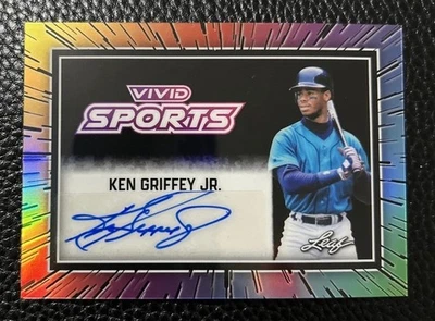 Autógrafo Leaf Vivid Sports Ken Griffey Junior 2025 1/1 VS-KGJ Foto 1 de 2