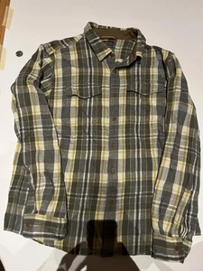 LL Bean Signature Slim Fit Flannel Large Fall Colors - Picture 1 of 11