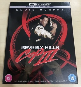 BEVERLY HILLS COP 3, EDDIE MURPHY, 4K UHD BLU RAY WITH CARD SLIPCASE - Picture 1 of 8