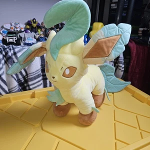 Build A Bear Pokemon Leafeon 13 Zoll -15 Zoll Plüschtier Stofftier Spielzeug BABW mit Sound - Bild 1 von 7