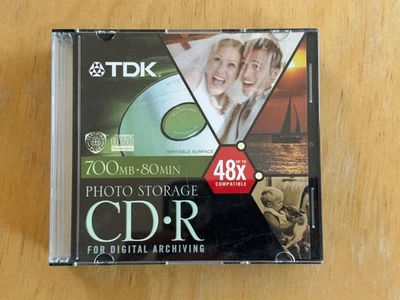 Six TDK cd-r 48 700mb for photo storage and digital archiving - Image 1 of 3