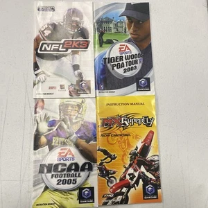 Lot Of 4 Gamecube NGC Manual Only Mx Superfly Tiger Woods PGA Tour - Picture 1 of 2