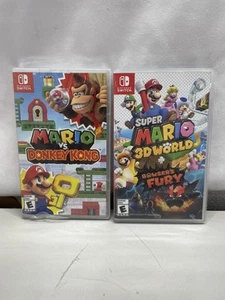 Mario vs. Donkey Kong & Super Mario 3D World + Bowser's Fury for Nintendo Switch - Picture 1 of 6