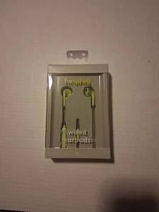 Heyday Chartreuse/Lime kabelgebundene Ohrhörer mit Mikrofon neu im Karton - Bild 1 von 2