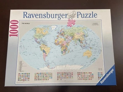 RAVENSBURGHER PUZZLE MAPPAMONDO POLITICO 1000 PZ 70X50 cm ANNO 2005 - Image 1 of 4