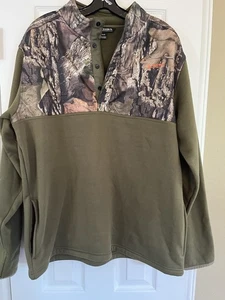 Habit Men’s Snap Front Camo Fleece Pullover XL - Picture 1 of 4