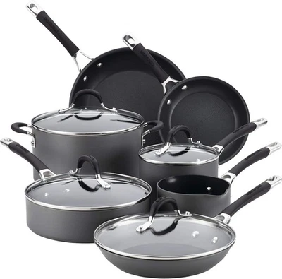 Circulon Momentum Hard-Anodized Nonstick 11-Piece Cookware Set - Gray - Image 1 of 4