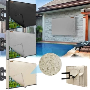30-85" Outdoor TV Cover 600D Waterproof Weatherproof Television Screen Protector - Picture 1 of 15