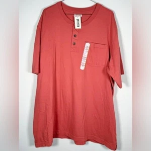 Duluth Trading Co. Men’s NWT Size 2XL Relaxed Longtail T Short Sleeve Henley - Picture 1 of 6