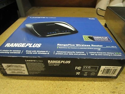 Linksys by Cisco WRT110 wireless Range Plus G-4 Port 10/100 Router WIFI  - Image 1 of 4