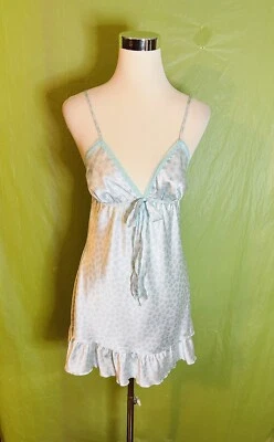 Camisón Victoria Secret Angels para mujer talla M blanco babydoll con volantes Foto 1 de 4