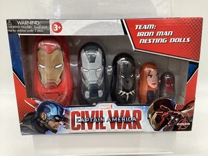 Ultra Rare! Marvel Captain America Civil War, Ironman Nesting Dolls. New in Box. - Picture 1 of 3
