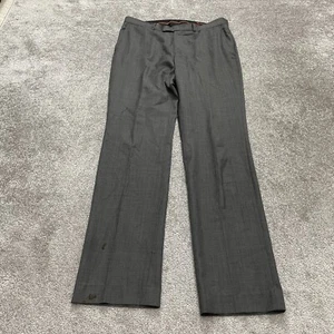 Ben Sherman Dress Pants Mens 36x36 Gray Laine Straight Leg Flat Front Workwear - Picture 1 of 18