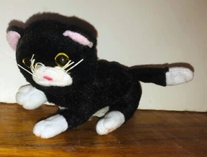 Vintage 2008 McDonald's Happy Meal Toy FurReal Friends Black & White Cat Plush - Picture 1 of 2