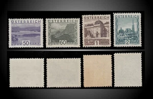 1929 edición de Austria de altos valores como nueva goma perfecta sct.336-339 millas 508-511 - Imagen 1 de 1