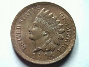 CENTAVO INDIO 1904 ELECCIÓN CENTAVO SIN CIRCULAR/GEMA MARRÓN CH. UNC./ GEMA BN ORIGINAL - Imagen 1 de 2
