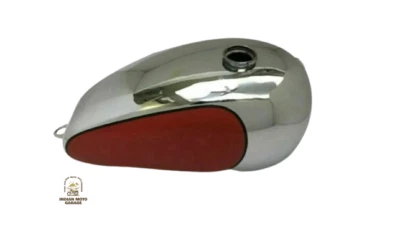 APTO PARA Triumph T120Tr6 Bonneville Personalizado Rojo Pintado Cromo Tanque de Gas Foto 1 de 4