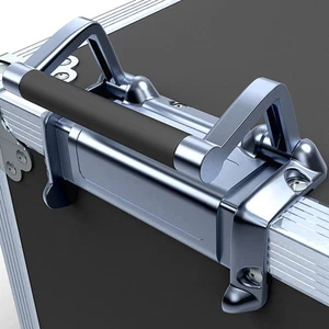 Flight Case Molla Leggera Argento Supporto Superficiale Manico Angolare - Foto 1 di 4