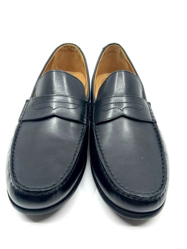 Mocassino CLARKS NUOVO Claude Lane uomo pelle nero suola gomma taglia 12M $89 99