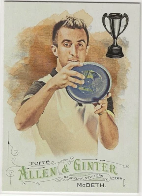 Paul McBeth 2016 Topps Allen & Ginter Rookie #249 - Disc Golf Champion - Image 1 of 2