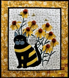 Feline Drive Fabric BUMBLE BOO Cat Trouble & Boo Designs - Paper Pattern - Picture 1 of 7