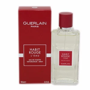 GUERLAIN HABIT ROUGE L'EAU EAU DE TOILETTE SPRAY 100 ML/3.3 FL.OZ. G30328 - Picture 1 of 1