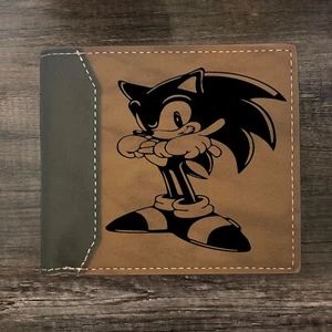 Sonic the Hedgehog Leather Wallet Bifold Premium Quality NEW - Picture 1 of 5