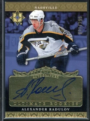 2006-07 Ultimate Collection Autographs RC #117 Alexander Radulov 021/299 - Image 1 of 2