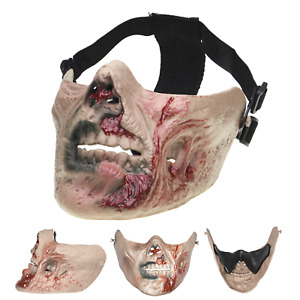 New Army Zombie Skull Half-face Corpse Airsoft Paintball Tactical Protect Mask