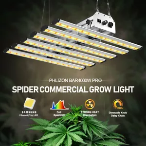Phlizon BAR-4000 LED Grow Light 320W lámpara para plantas espectro completo para 2-4 plantas - Imagen 1 de 12