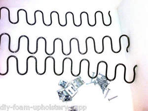 Serpentine upholstery springs. Zigzag springs, clips & nails. SELECT ANY SIZE. - Picture 1 of 6