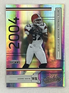 Andre Davis 2004 Playoff Absolute Memorabilia /1150 #32 Sports NFL Browns Card - Picture 1 of 2